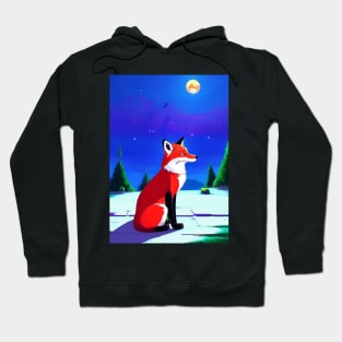 CUTE FOX WAITING FOR SANTA CLAUS Hoodie